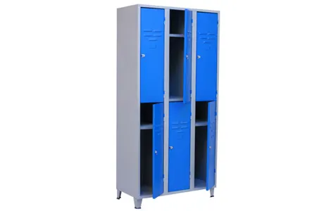 VESTIAIRE MET A 6 CASES